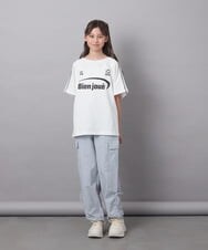 KJLFA43049 a.v.v KIDS(アー・ヴェ・ヴェ) [130]サイドリボンドロストカーゴパンツ ライトブルー