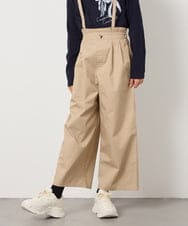 KJLFB26044 a.v.v KIDS(アー・ヴェ・ヴェ) [140-150]【接触冷感】サス付きワイドパンツ ベージュ