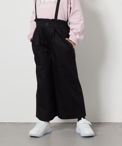 KJLFB26044 a.v.v KIDS [140-150]【接触冷感】サス付きワイドパンツ