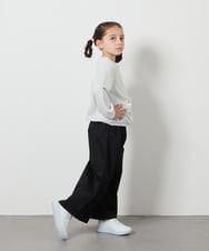KJLFB26044 a.v.v KIDS(アー・ヴェ・ヴェ) [140-150]【接触冷感】サス付きワイドパンツ ブラック
