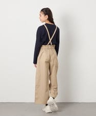 KJLFB26044 a.v.v KIDS(アー・ヴェ・ヴェ) [140-150]【接触冷感】サス付きワイドパンツ ブラック