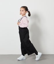 KJLFB26044 a.v.v KIDS(アー・ヴェ・ヴェ) [140-150]【接触冷感】サス付きワイドパンツ ブラック