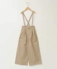 KJLFB26044 a.v.v KIDS(アー・ヴェ・ヴェ) [140-150]【接触冷感】サス付きワイドパンツ ベージュ