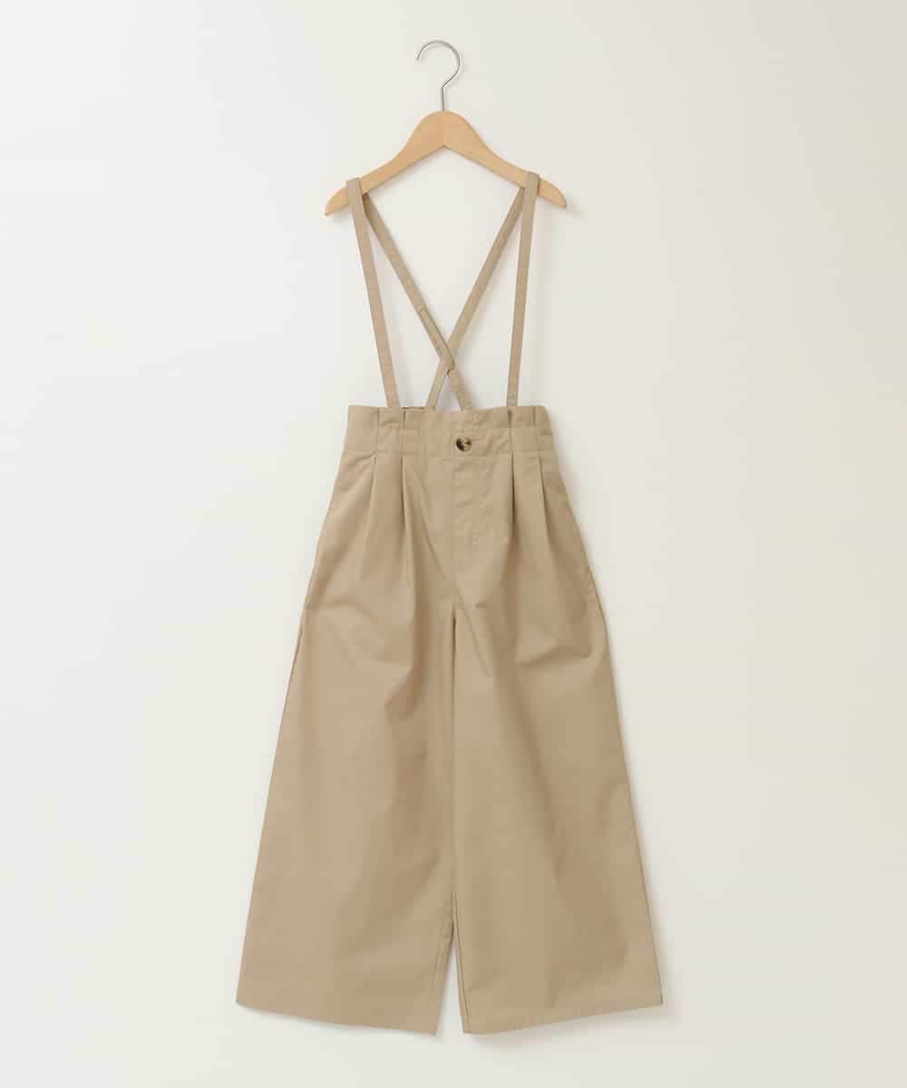 KJLFB26044 a.v.v KIDS(アー・ヴェ・ヴェ) [140-150]【接触冷感】サス付きワイドパンツ ベージュ