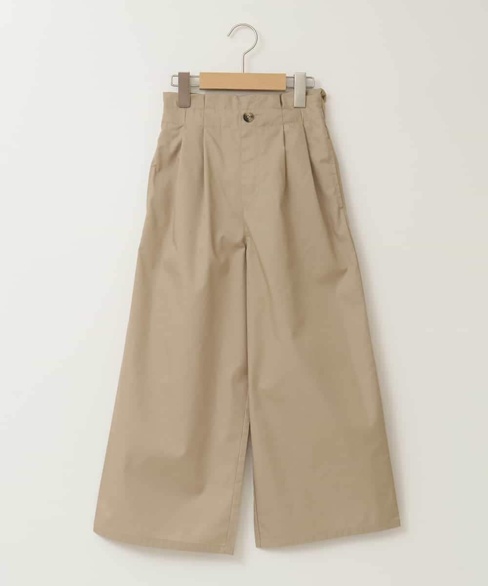 KJLFB26044 a.v.v KIDS(アー・ヴェ・ヴェ) [140-150]【接触冷感】サス付きワイドパンツ ベージュ
