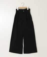 KJLFB26044 a.v.v KIDS(アー・ヴェ・ヴェ) [140-150]【接触冷感】サス付きワイドパンツ ブラック