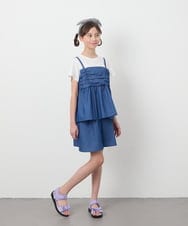 KJLFB45039 a.v.v KIDS(アー・ヴェ・ヴェ) [140-150]ワンタックキュロット ブラック