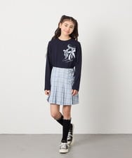 KJLFC27039 a.v.v KIDS(アー・ヴェ・ヴェ) [160]サイドレースアップスカパン ベージュ