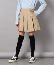 KJLFC27039 a.v.v KIDS(アー・ヴェ・ヴェ) [160]サイドレースアップスカパン ベージュ