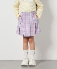KJLFC27039 a.v.v KIDS(アー・ヴェ・ヴェ) [160]サイドレースアップスカパン ベージュ