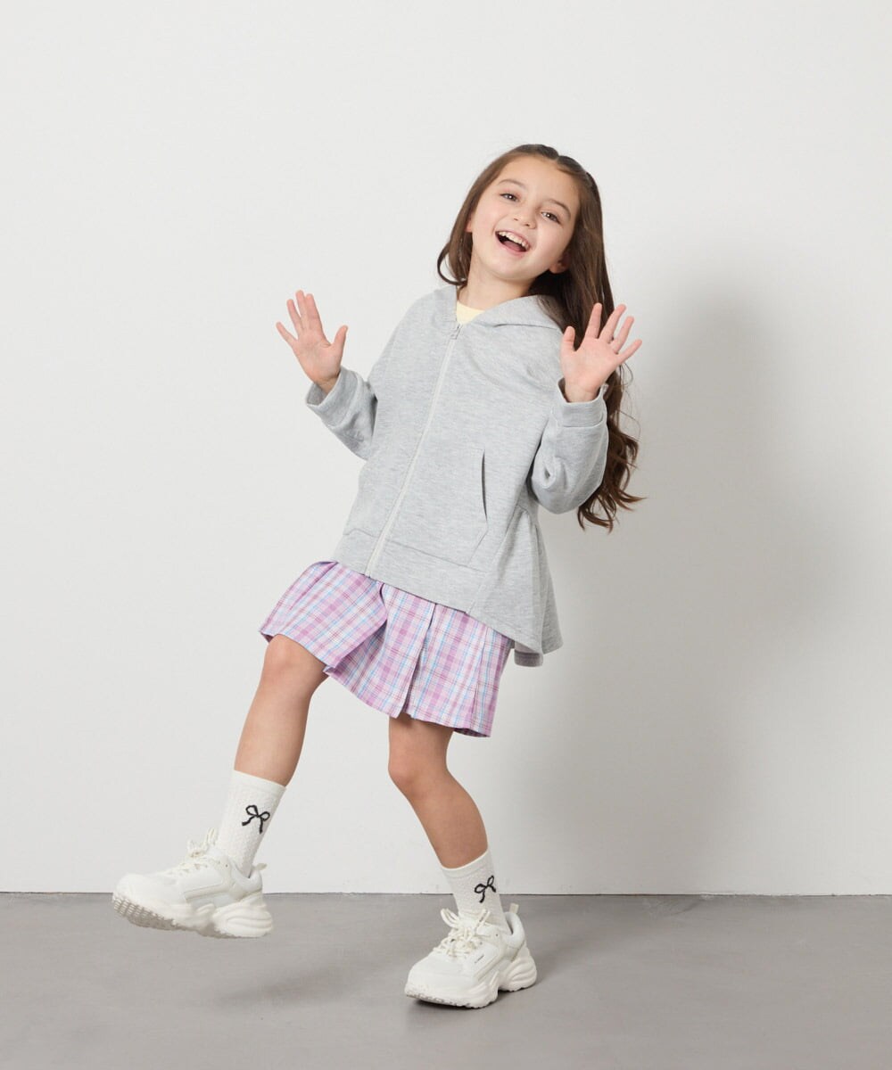 KJLFC27039 a.v.v KIDS(アー・ヴェ・ヴェ) [160]サイドレースアップスカパン ベージュ
