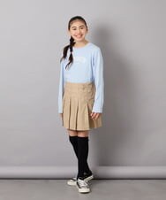 KJLFC27039 a.v.v KIDS(アー・ヴェ・ヴェ) [160]サイドレースアップスカパン ベージュ