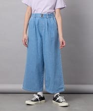 KJLFC39044 a.v.v KIDS(アー・ヴェ・ヴェ) 【接触冷感/ジメジメ対策】[160]タックワイドパンツ ライトブルー