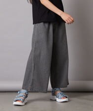 KJLFC39044 a.v.v KIDS(アー・ヴェ・ヴェ) 【接触冷感/ジメジメ対策】[160]タックワイドパンツ ライトブルー