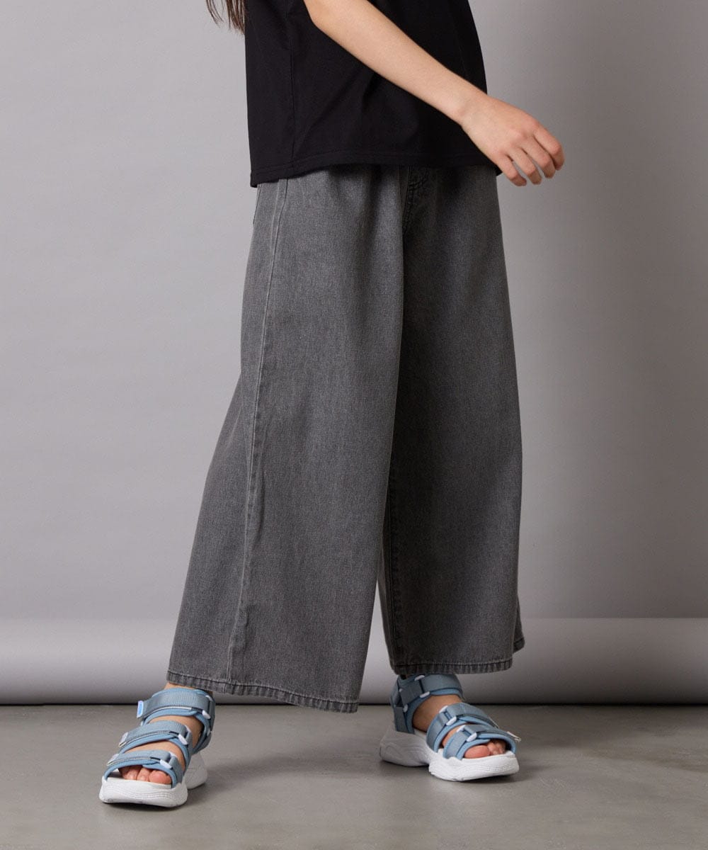 KJLFC39044 a.v.v KIDS(アー・ヴェ・ヴェ) 【接触冷感/ジメジメ対策】[160]タックワイドパンツ ライトブルー