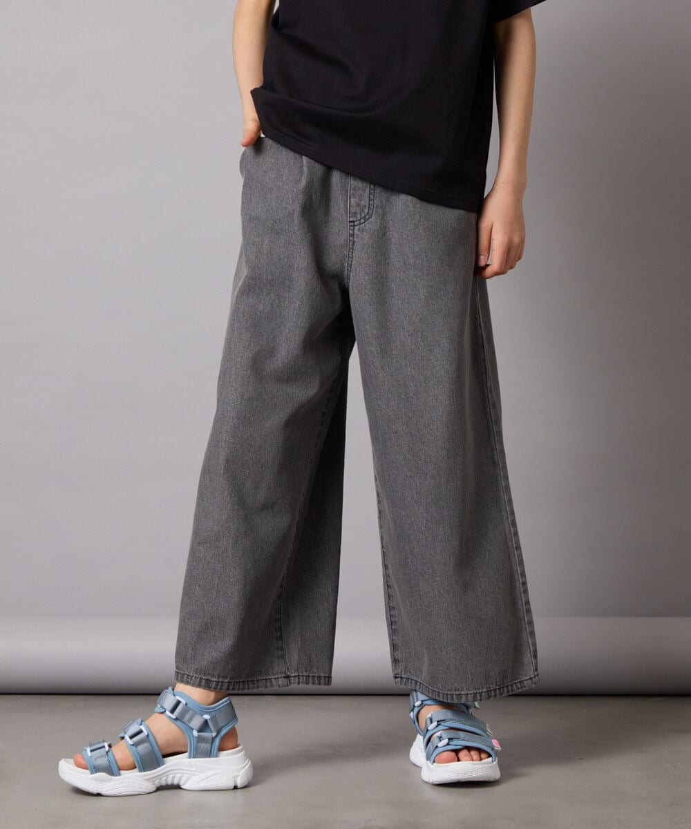 KJLFC39044 a.v.v KIDS(アー・ヴェ・ヴェ) 【接触冷感/ジメジメ対策】[160]タックワイドパンツ ライトブルー