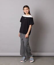KJLFC39044 a.v.v KIDS(アー・ヴェ・ヴェ) 【接触冷感/ジメジメ対策】[160]タックワイドパンツ ライトブルー
