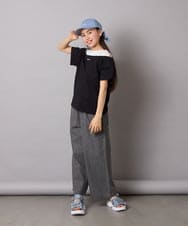 KJLFC39044 a.v.v KIDS(アー・ヴェ・ヴェ) 【接触冷感/ジメジメ対策】[160]タックワイドパンツ ライトブルー