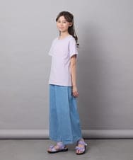 KJLFC39044 a.v.v KIDS(アー・ヴェ・ヴェ) 【接触冷感/ジメジメ対策】[160]タックワイドパンツ ライトブルー