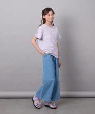 KJLFC39044 a.v.v KIDS(アー・ヴェ・ヴェ) 【接触冷感/ジメジメ対策】[160]タックワイドパンツ ライトブルー