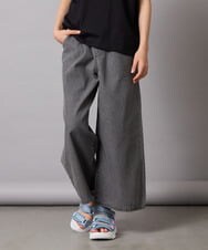 KJLFC39044 a.v.v KIDS(アー・ヴェ・ヴェ) 【接触冷感/ジメジメ対策】[160]タックワイドパンツ ダークグレー