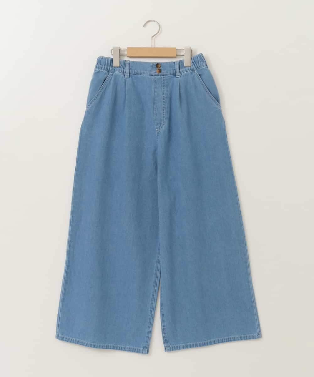 KJLFC39044 a.v.v KIDS(アー・ヴェ・ヴェ) 【接触冷感/ジメジメ対策】[160]タックワイドパンツ ライトブルー