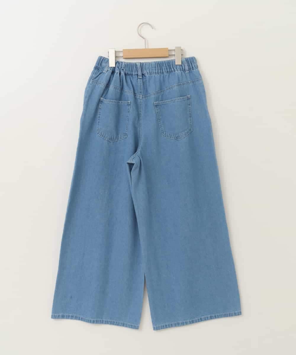 KJLFC39044 a.v.v KIDS(アー・ヴェ・ヴェ) 【接触冷感/ジメジメ対策】[160]タックワイドパンツ ライトブルー