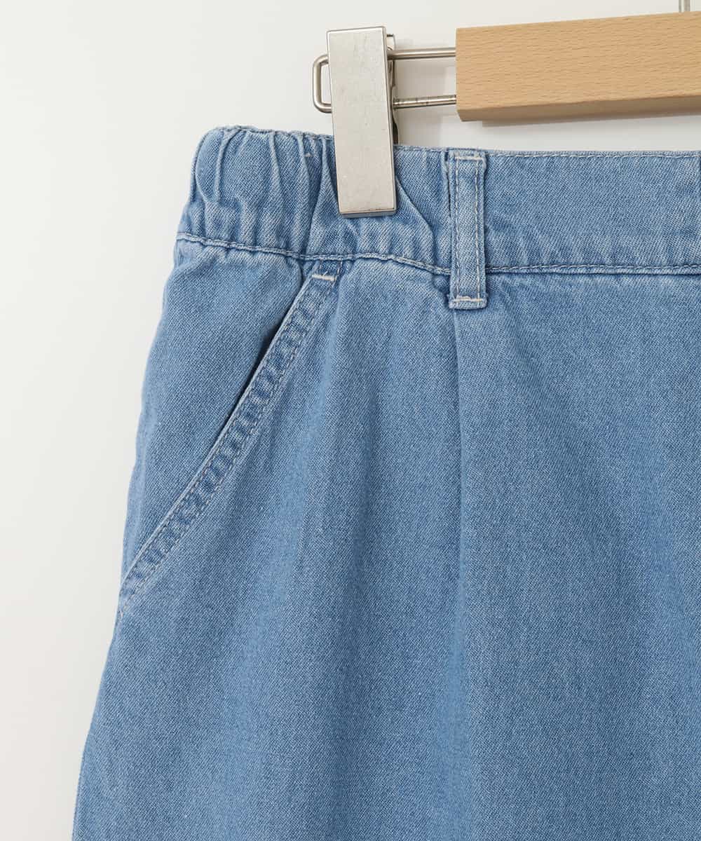 KJLFC39044 a.v.v KIDS(アー・ヴェ・ヴェ) 【接触冷感/ジメジメ対策】[160]タックワイドパンツ ライトブルー