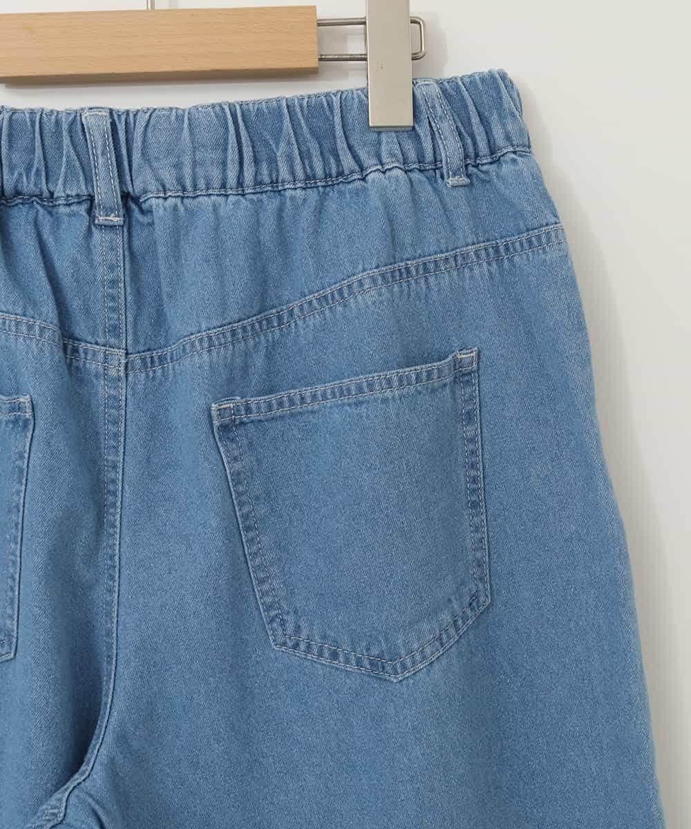 KJLFC39044 a.v.v KIDS(アー・ヴェ・ヴェ) 【接触冷感/ジメジメ対策】[160]タックワイドパンツ ライトブルー