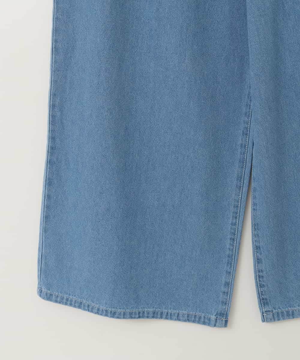 KJLFC39044 a.v.v KIDS(アー・ヴェ・ヴェ) 【接触冷感/ジメジメ対策】[160]タックワイドパンツ ライトブルー