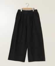 KJLFC39044 a.v.v KIDS(アー・ヴェ・ヴェ) 【接触冷感/ジメジメ対策】[160]タックワイドパンツ ブラック