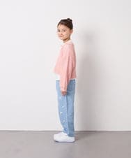 KJLFD30044 a.v.v KIDS(アー・ヴェ・ヴェ) [120-160]【選べるデザイン】デザインワイドストレートデニム ライトブルー