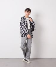 KJLFD30044 a.v.v KIDS(アー・ヴェ・ヴェ) [120-160]【選べるデザイン】デザインワイドストレートデニム ライトグレー