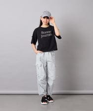 KJLFD32049 a.v.v KIDS(アー・ヴェ・ヴェ) [120-160]サイドリボンカーゴパンツ ライトブルー