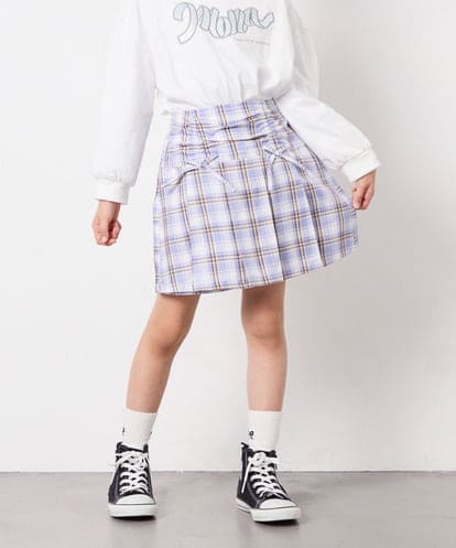 KJLFD40034 a.v.v KIDS [120-160]ギャザープリーツスカパン