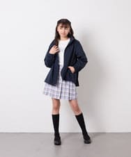 KJLFD40034 a.v.v KIDS(アー・ヴェ・ヴェ) [120-160]ギャザープリーツスカパン ブルー