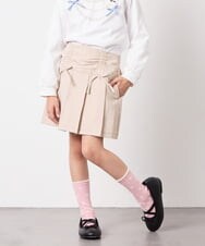 KJLFD40034 a.v.v KIDS(アー・ヴェ・ヴェ) [120-160]ギャザープリーツスカパン ベージュ