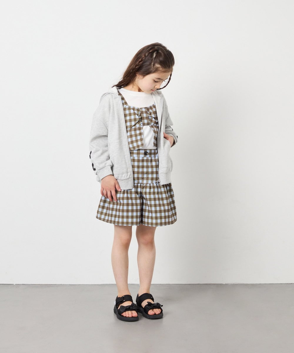 KJLFD45039 a.v.v KIDS(アー・ヴェ・ヴェ) [120-160][ママとお揃いコーデが叶う/セットアップ可能]ギャザーキュロット ライトブルー