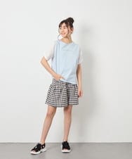KJLFD45039 a.v.v KIDS(アー・ヴェ・ヴェ) [120-160][ママとお揃いコーデが叶う/セットアップ可能]ギャザーキュロット ブラック