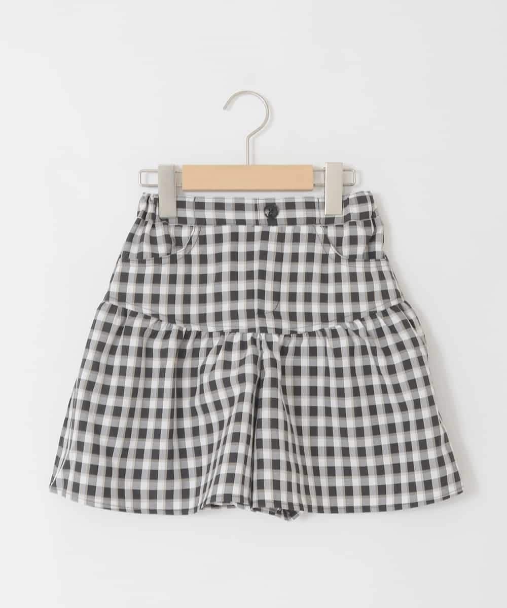 KJLFD45039 a.v.v KIDS(アー・ヴェ・ヴェ) [120-160][ママとお揃いコーデが叶う/セットアップ可能]ギャザーキュロット ブラック