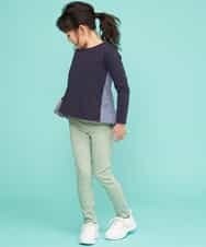 KJLFJ01019 a.v.v KIDS(アー・ヴェ・ヴェ) [100-130]【洗える】ワンダーフィットスキニーパンツ[WEB限定サイズ] ライトブルー
