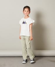 KJLFS40029 a.v.v KIDS(アー・ヴェ・ヴェ) [120-130]チェックフレアパンツ グリーン