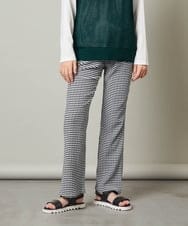 KJLFS40029 a.v.v KIDS(アー・ヴェ・ヴェ) [120-130]チェックフレアパンツ グリーン