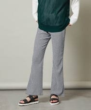 KJLFS40029 a.v.v KIDS(アー・ヴェ・ヴェ) [120-130]チェックフレアパンツ ブラック