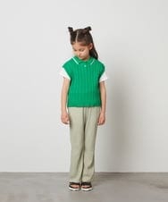 KJLFT40034 a.v.v KIDS(アー・ヴェ・ヴェ) [140-150]チェックフレアパンツ ブラック