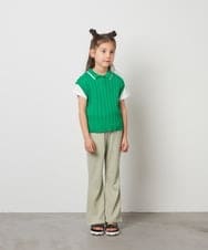 KJLFT40034 a.v.v KIDS(アー・ヴェ・ヴェ) [140-150]チェックフレアパンツ ブラック