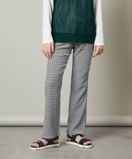 KJLFT40034 a.v.v KIDS(アー・ヴェ・ヴェ) [140-150]チェックフレアパンツ ブラック