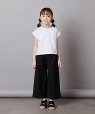 KJLFV41029 a.v.v KIDS(アー・ヴェ・ヴェ) [100-130]【接触冷感/速乾】ワイドパンツ ブラック