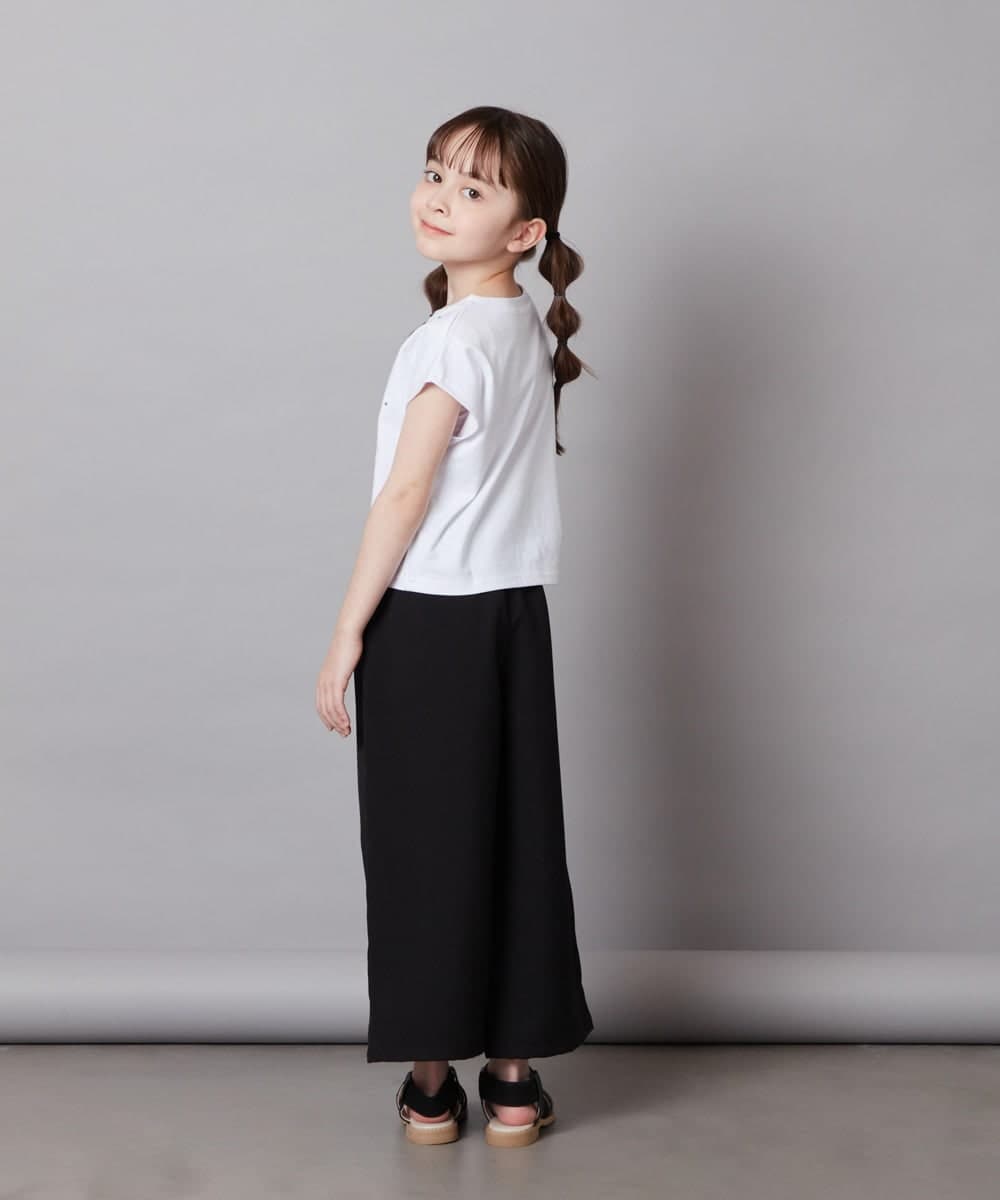 KJLFV41029 a.v.v KIDS(アー・ヴェ・ヴェ) [100-130]【接触冷感/速乾】ワイドパンツ ブラック