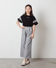 KJLFV41029 a.v.v KIDS(アー・ヴェ・ヴェ) [100-130]【接触冷感/速乾】ワイドパンツ ブラック